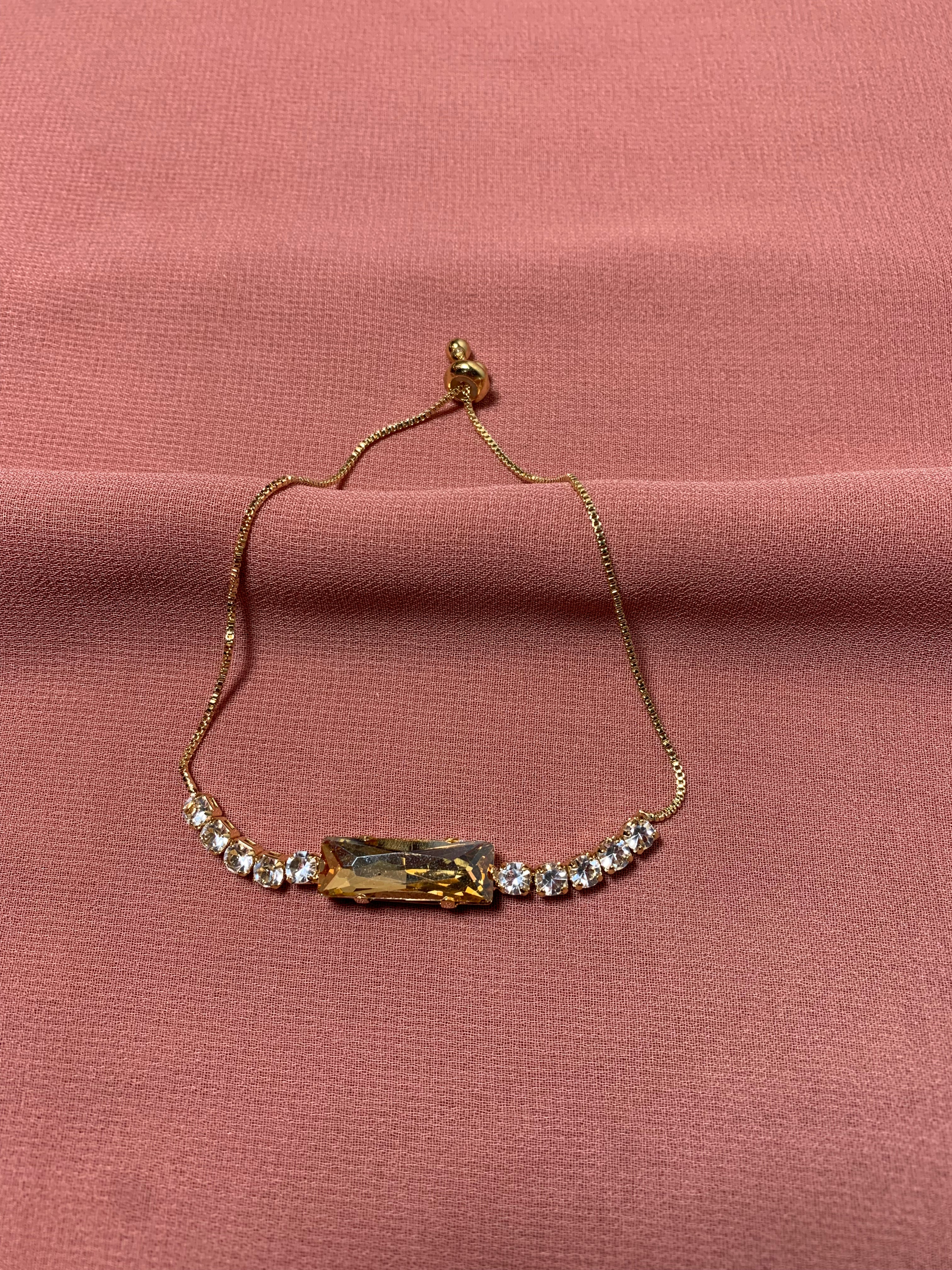 Rectangular gemstone Bracelet