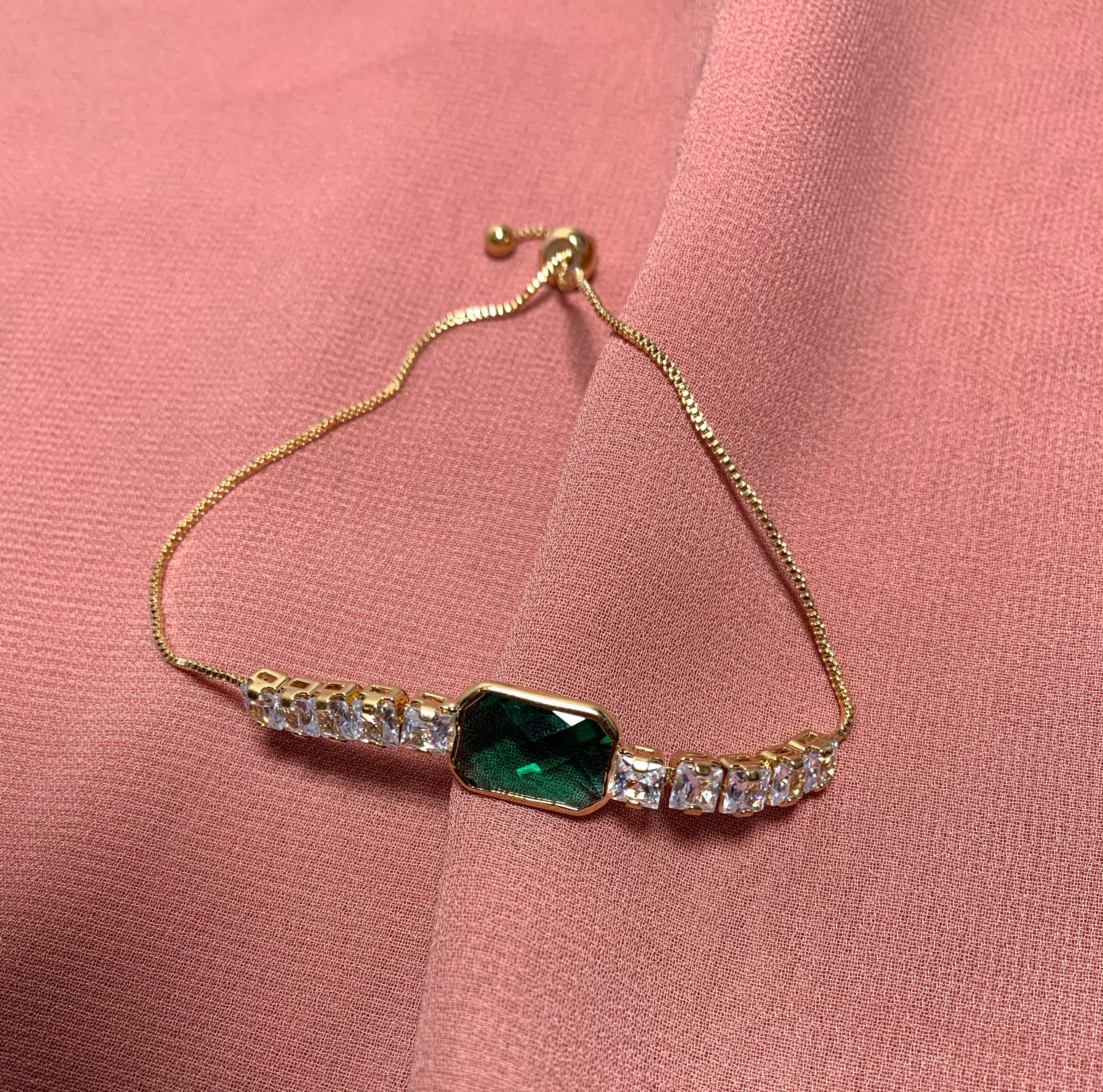 Rectangular gemstone Bracelet
