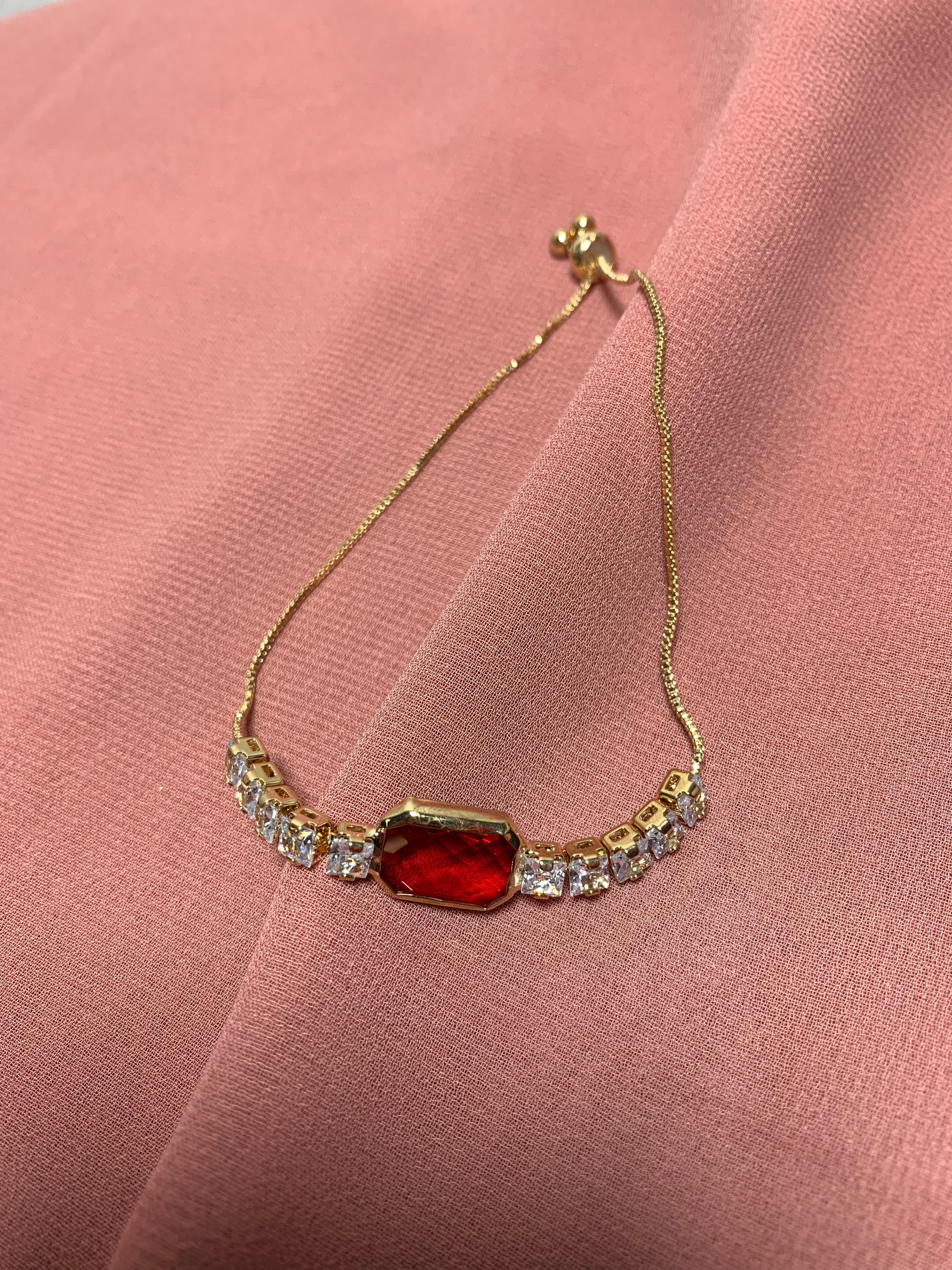 Rectangular gemstone Bracelet