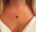Clover Pendant Necklace  include  earrings