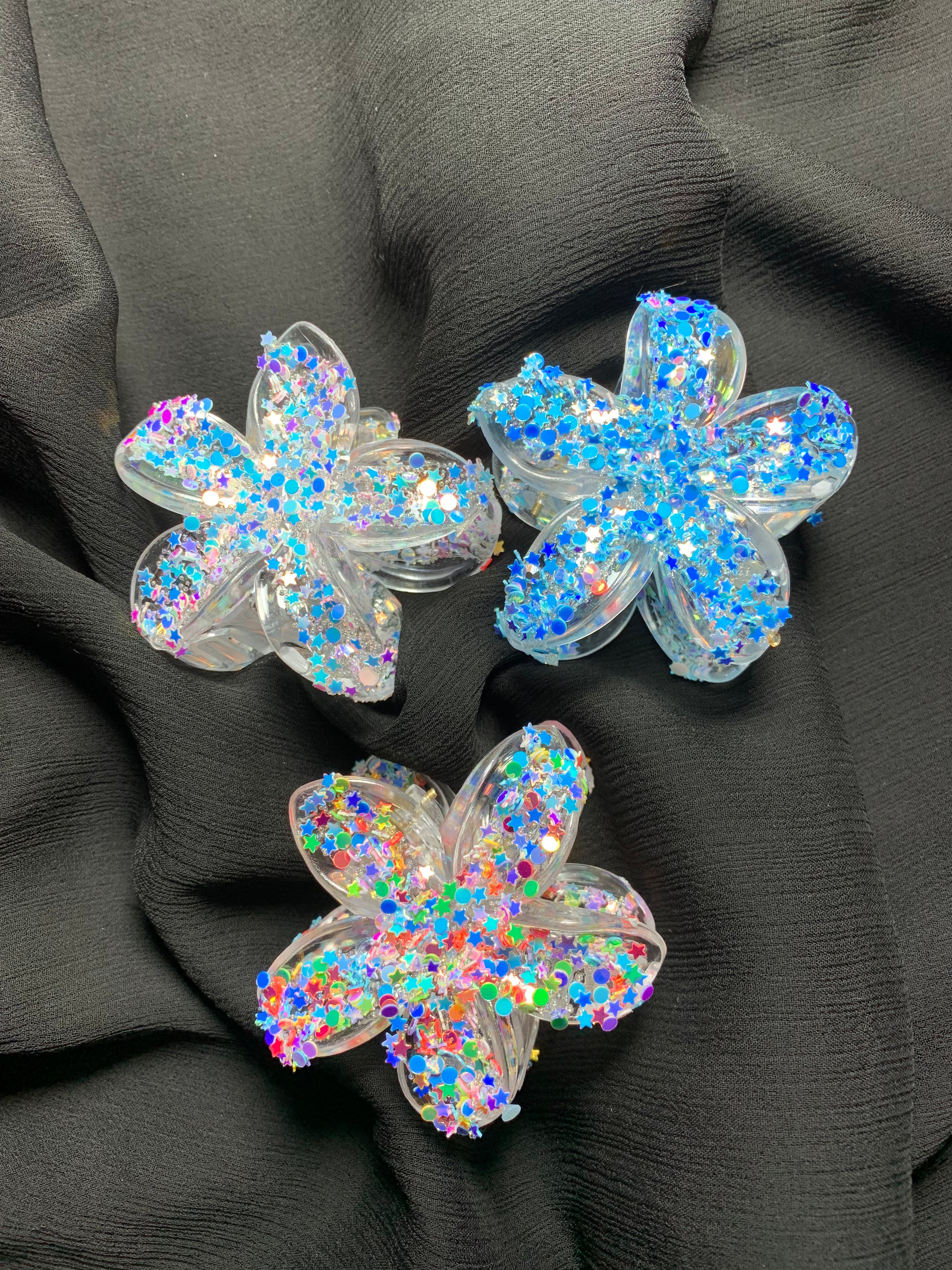 Fancy Flower Hair Clips