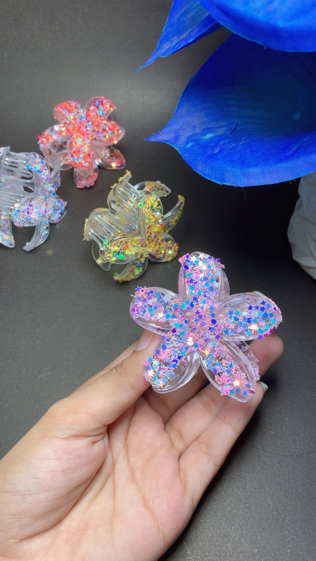 Fancy Flower Hair Clips