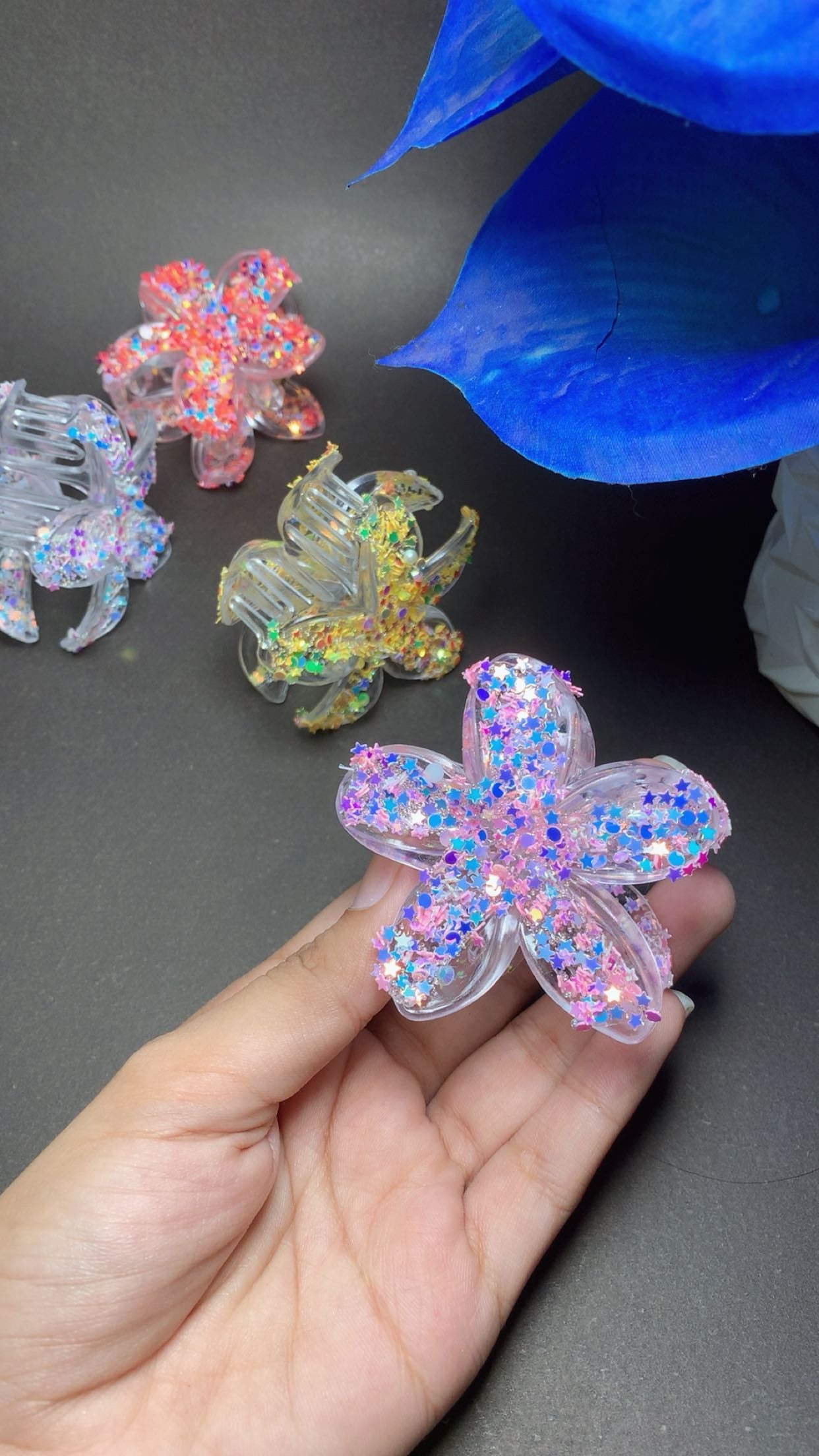 Fancy Flower Hair Clips