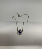 Silvery Pendant Necklace